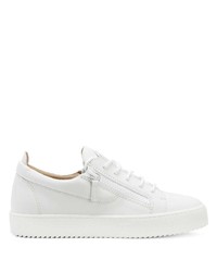 Baskets basses en cuir blanches Giuseppe Zanotti