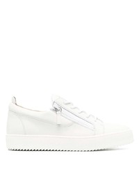 Baskets basses en cuir blanches Giuseppe Zanotti