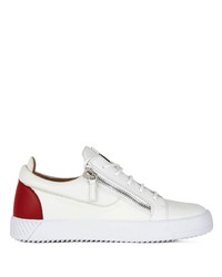 Baskets basses en cuir blanches Giuseppe Zanotti