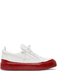 Baskets basses en cuir blanches Giuseppe Zanotti