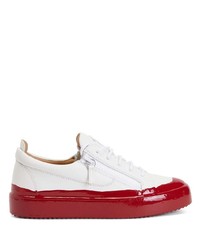 Baskets basses en cuir blanches Giuseppe Zanotti