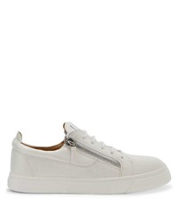 Baskets basses en cuir blanches Giuseppe Zanotti