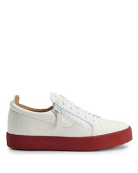 Baskets basses en cuir blanches Giuseppe Zanotti