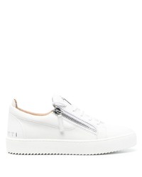 Baskets basses en cuir blanches Giuseppe Zanotti