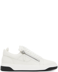 Baskets basses en cuir blanches Giuseppe Zanotti