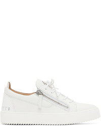 Baskets basses en cuir blanches Giuseppe Zanotti