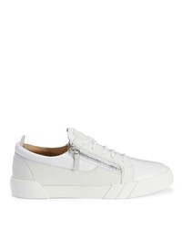 Baskets basses en cuir blanches Giuseppe Zanotti