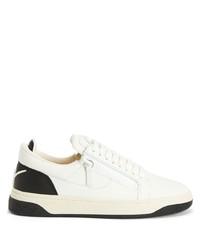 Baskets basses en cuir blanches Giuseppe Zanotti