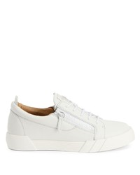 Baskets basses en cuir blanches Giuseppe Zanotti