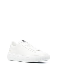 Baskets basses en cuir blanches Versace