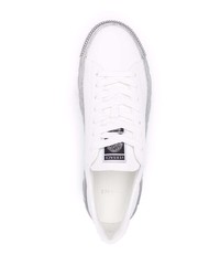 Baskets basses en cuir blanches Versace