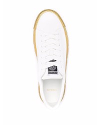 Baskets basses en cuir blanches Versace