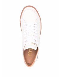 Baskets basses en cuir blanches Pantofola D'oro