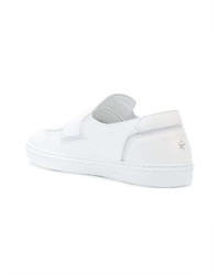 Baskets basses en cuir blanches Jimmy Choo