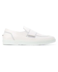 Baskets basses en cuir blanches Jimmy Choo