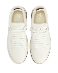 Baskets basses en cuir blanches Giuseppe Zanotti