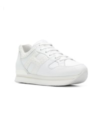 Baskets basses en cuir blanches Hogan