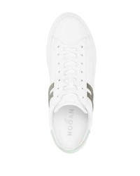 Baskets basses en cuir blanches Hogan