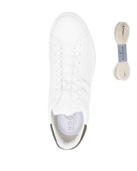 Baskets basses en cuir blanches Hogan