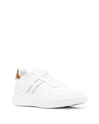 Baskets basses en cuir blanches Hogan