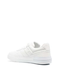 Baskets basses en cuir blanches Hogan