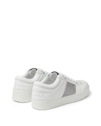 Baskets basses en cuir blanches Jimmy Choo