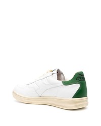 Baskets basses en cuir blanches Diadora