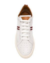 Baskets basses en cuir blanches Bally