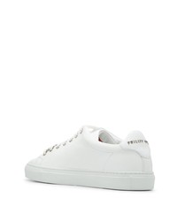 Baskets basses en cuir blanches Philipp Plein