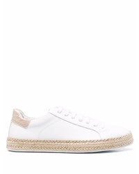 Baskets basses en cuir blanches Hide&Jack