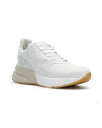 Baskets basses en cuir blanches Alexander McQueen