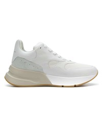 Baskets basses en cuir blanches Alexander McQueen