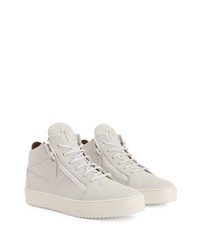 Baskets basses en cuir blanches Giuseppe Zanotti