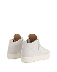 Baskets basses en cuir blanches Giuseppe Zanotti