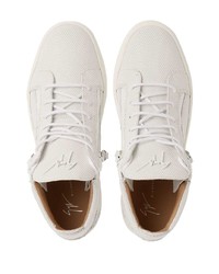 Baskets basses en cuir blanches Giuseppe Zanotti