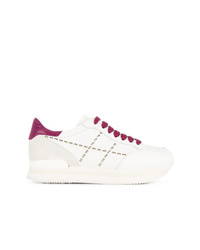 Baskets basses en cuir blanches Hogan