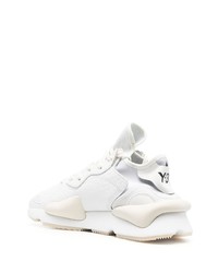 Baskets basses en cuir blanches Y-3