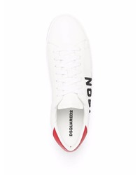 Baskets basses en cuir blanches DSQUARED2