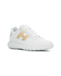 Baskets basses en cuir blanches Hogan