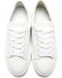 Baskets basses en cuir blanches A.P.C.