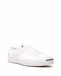 Baskets basses en cuir blanches Converse