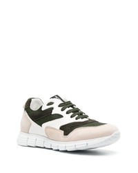 Baskets basses en cuir blanches Pollini