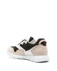 Baskets basses en cuir blanches Pollini