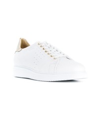 Baskets basses en cuir blanches Geox