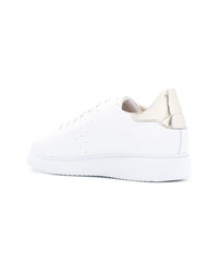 Baskets basses en cuir blanches Geox