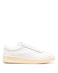 Baskets basses en cuir blanches Jil Sander