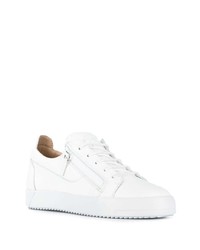 Baskets basses en cuir blanches Giuseppe Zanotti