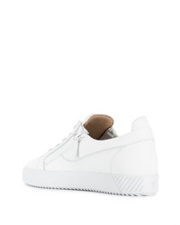 Baskets basses en cuir blanches Giuseppe Zanotti