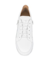 Baskets basses en cuir blanches Giuseppe Zanotti