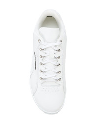 Baskets basses en cuir blanches Saint Laurent